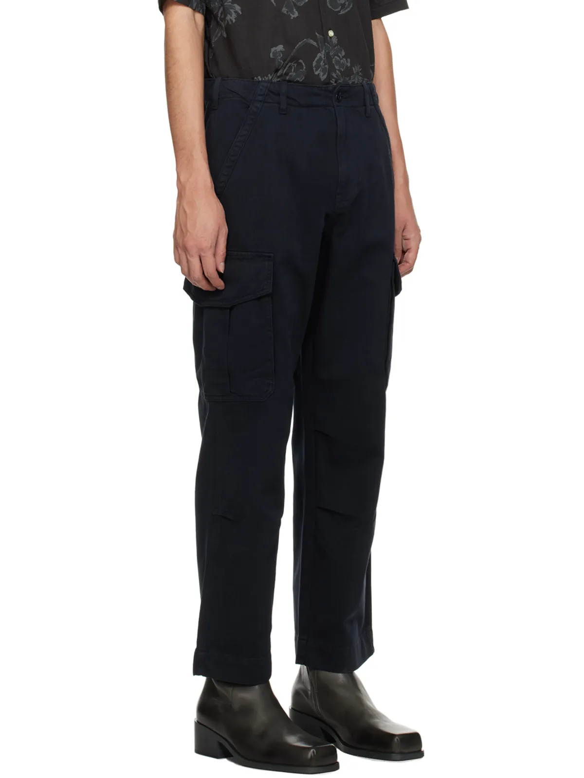 Officine Generale ネイビー Kenny カーゴパンツ - 画像2