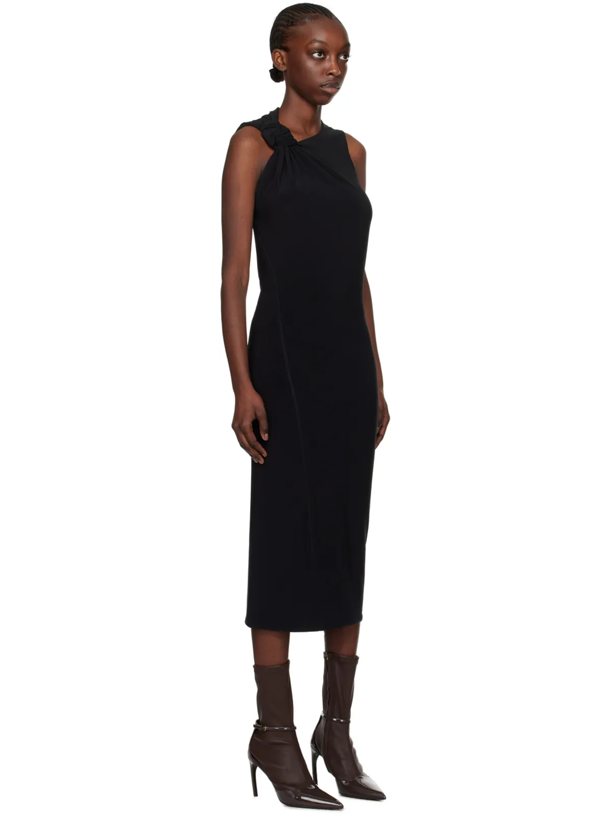 Sportmax クルーネック ミディアムワンピース - 画像2