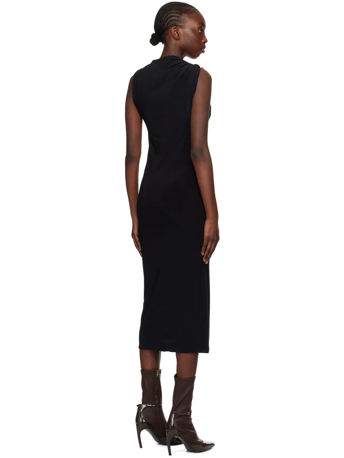 Sportmax クルーネック ミディアムワンピース - 画像3