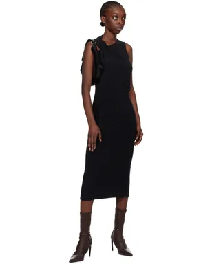 Sportmax クルーネック ミディアムワンピース - サムネイル4