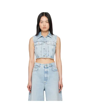 Sportmax Scire デニムベスト - サムネイル1