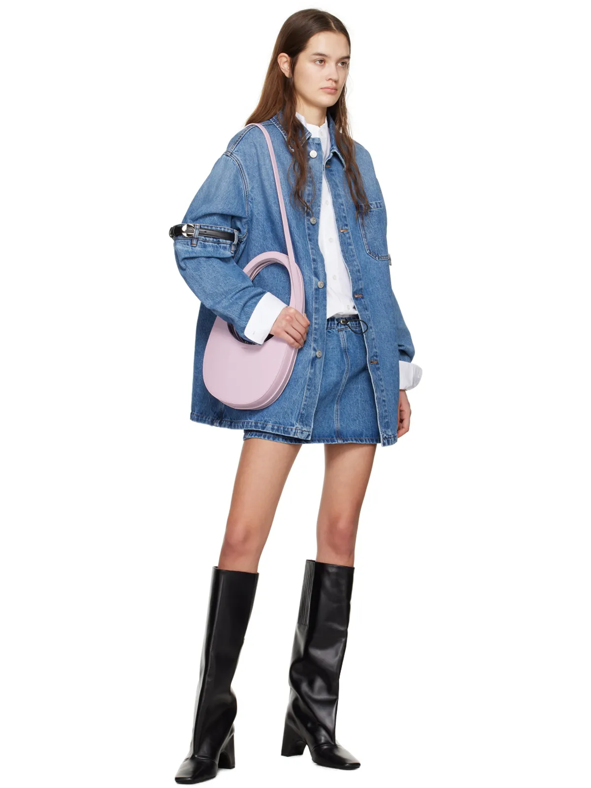 Coperni フェード デニム ミニスカート - 画像4