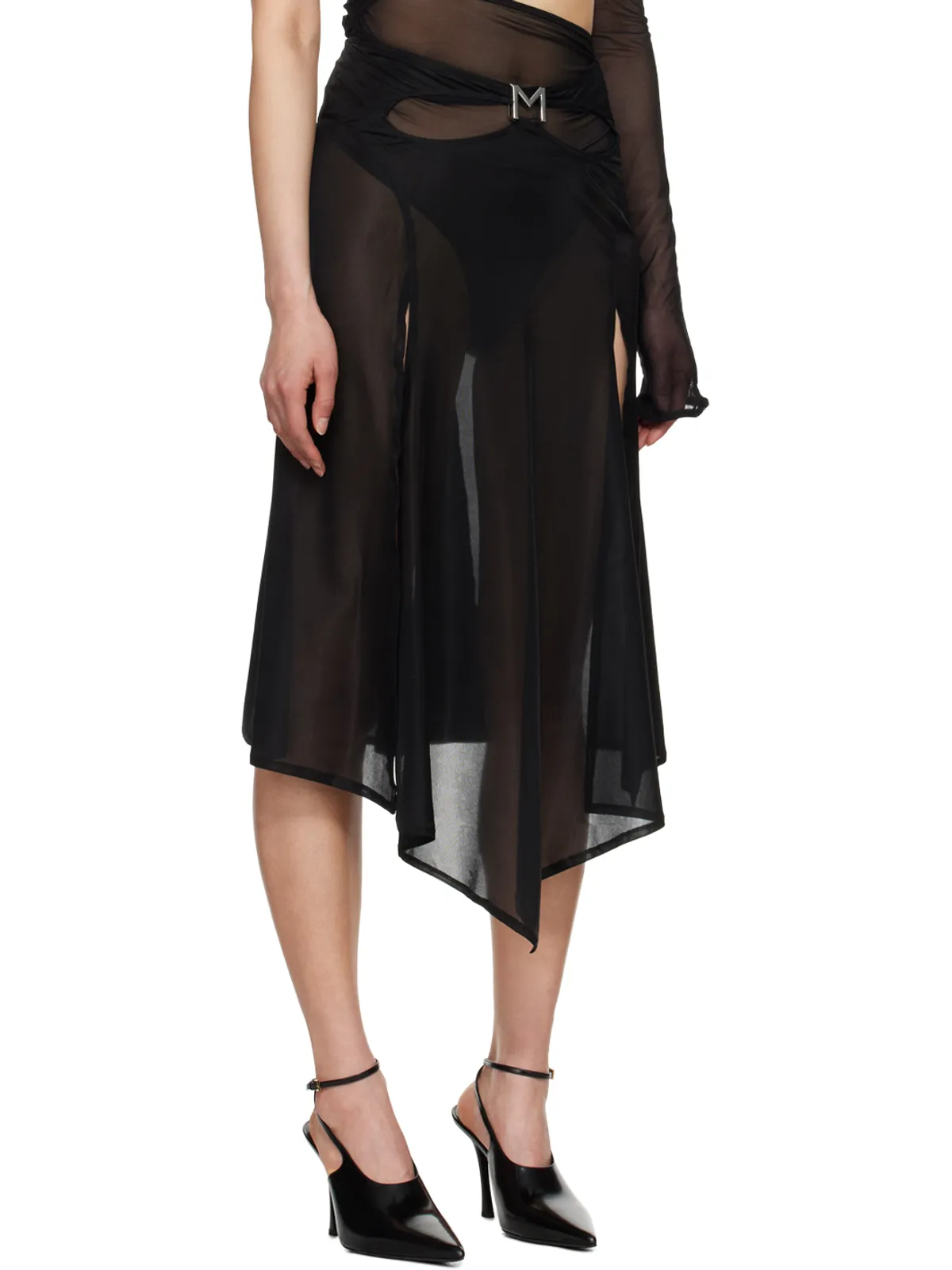 Mugler M カットアウト ミディアムスカート - 画像2