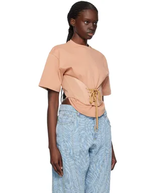 Mugler レースアップ Tシャツ - サムネイル2