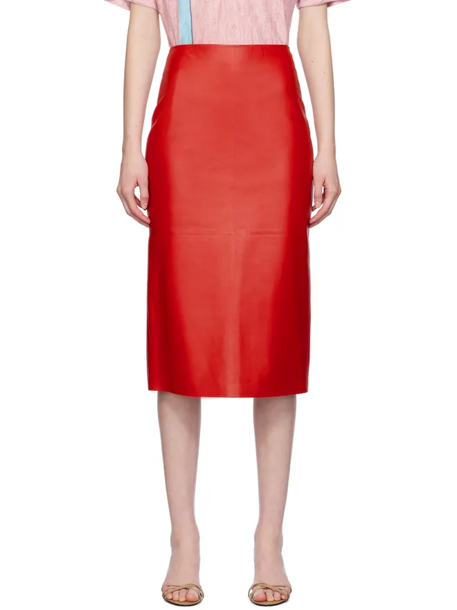 The Row The Row レザー Bartellette ミディアムスカートの商品画像