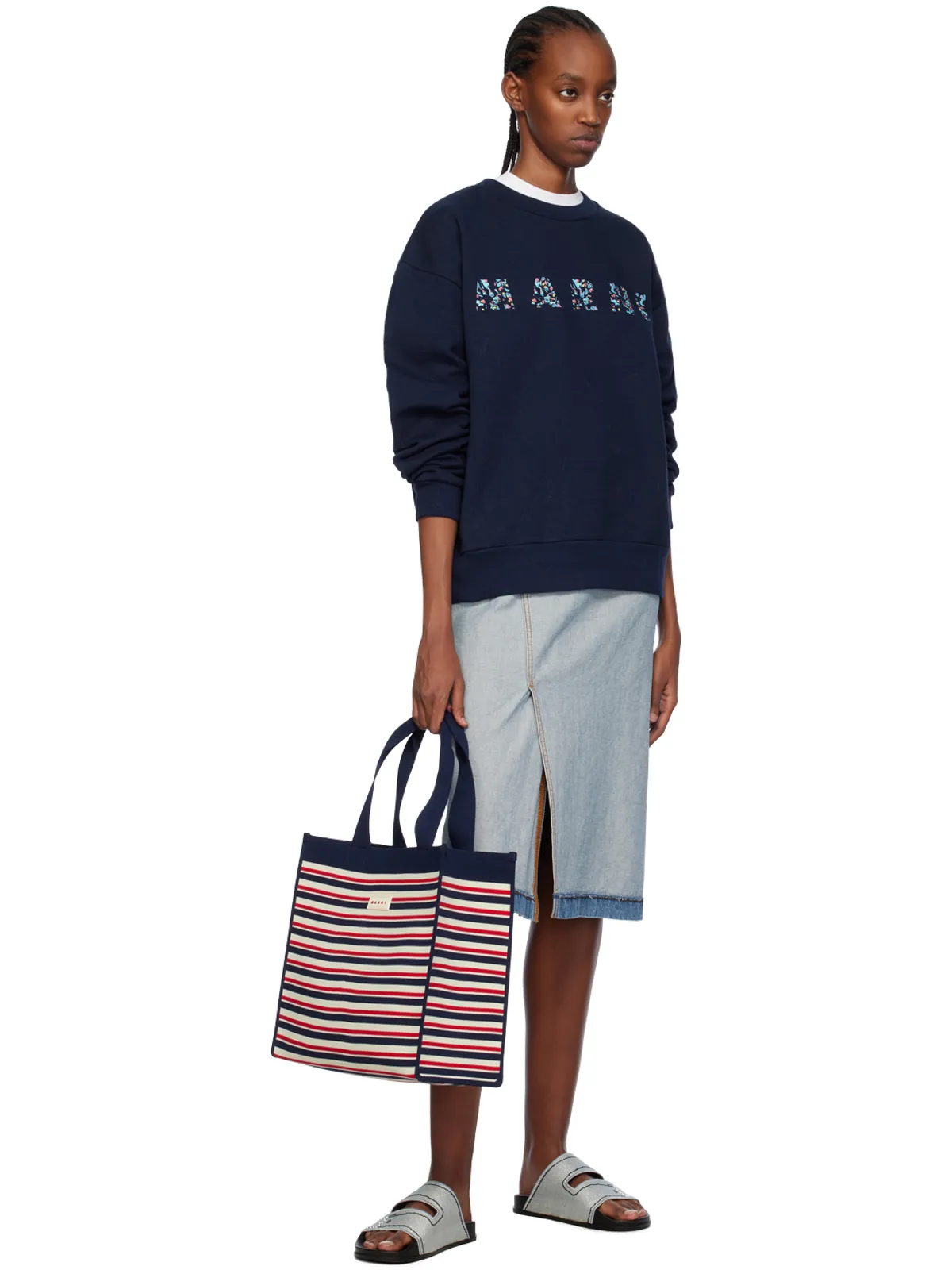 Marni ミディアム ショッピングトート - 画像4