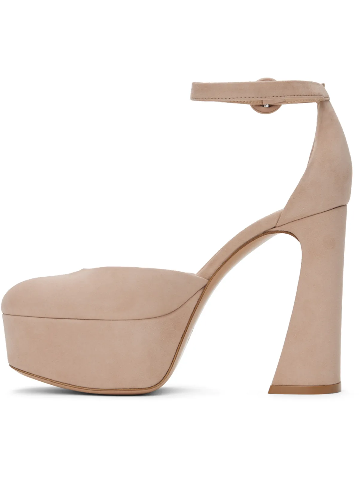 Gianvito Rossi ベージュ Holly D'Orsay ヒール - 画像3