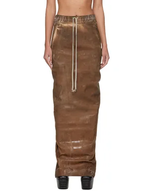Rick Owens DRKSHDW Pull On ピラー デニム マキシスカート - サムネイル1