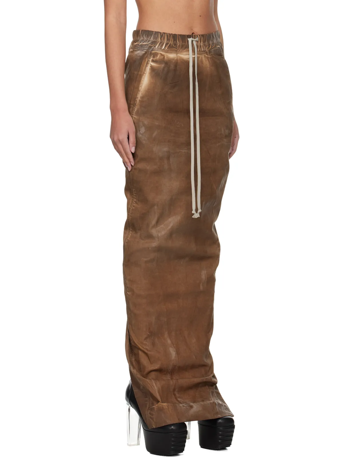 Rick Owens DRKSHDW Pull On ピラー デニム マキシスカート - 画像2