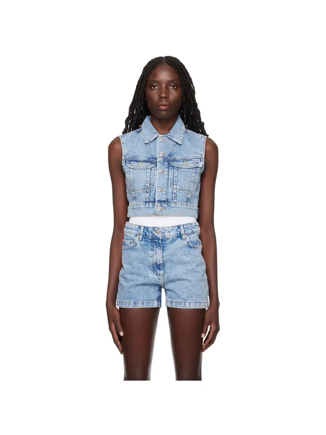 Moschino Jeans Moschino Jeans フェード デニムベストの商品画像