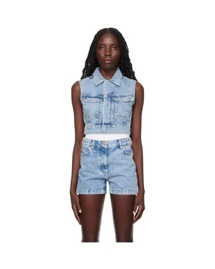 Moschino Jeans フェード デニムベスト - サムネイル1