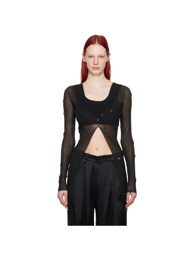 Alexander Wang Alexander Wang リブ カーディガンの商品画像