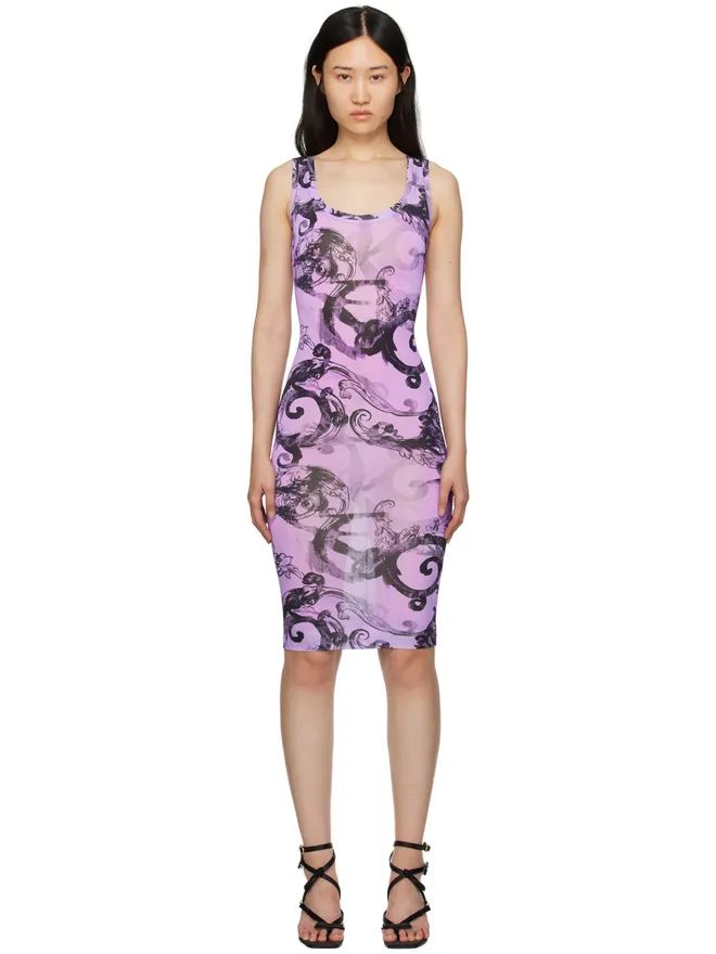 Versace Jeans Couture Versace Jeans Couture Watercolour Couture ミディアムワンピースの商品画像