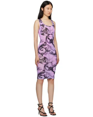 Versace Jeans Couture Watercolour Couture ミディアムワンピース - サムネイル2