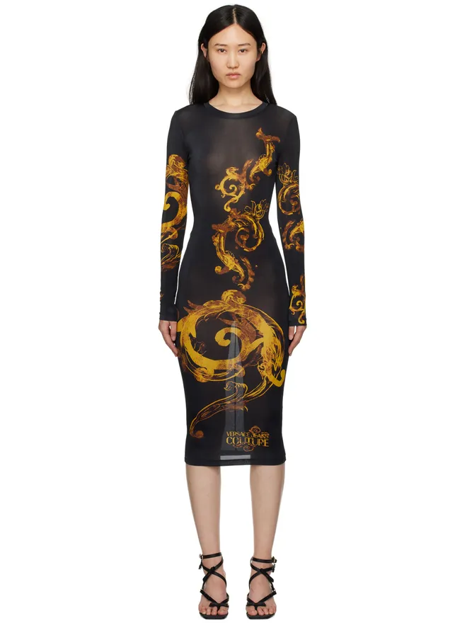 Versace Jeans Couture Versace Jeans Couture プリント ミディアムワンピースの商品画像
