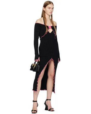 Versace Jeans Couture レターVエンブレム ミディアムドレス - サムネイル4