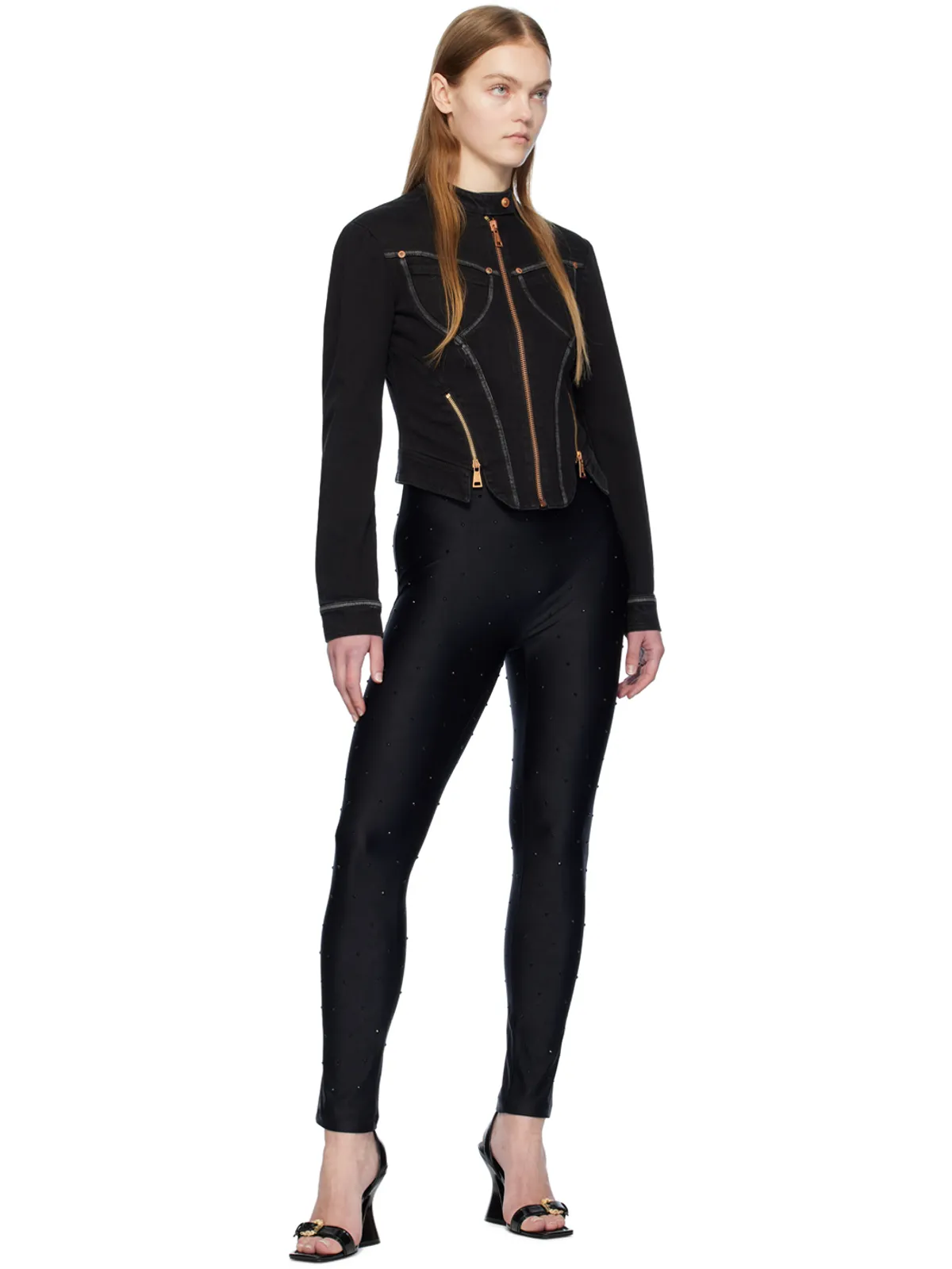 Versace Jeans Couture ラインストーン ジャンプスーツ - 画像4