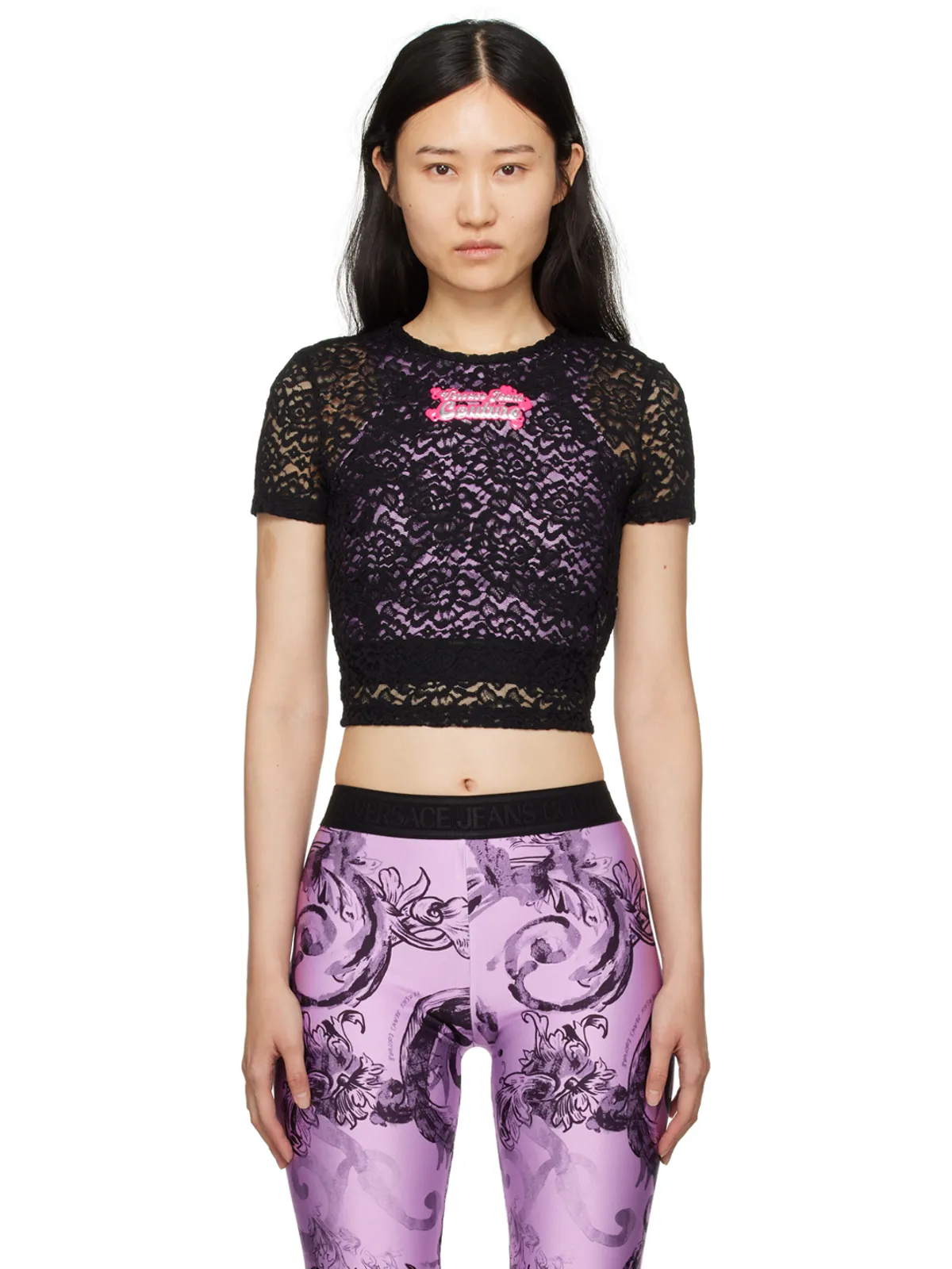 Versace Jeans Couture ロゴパッチ Tシャツ - 画像1