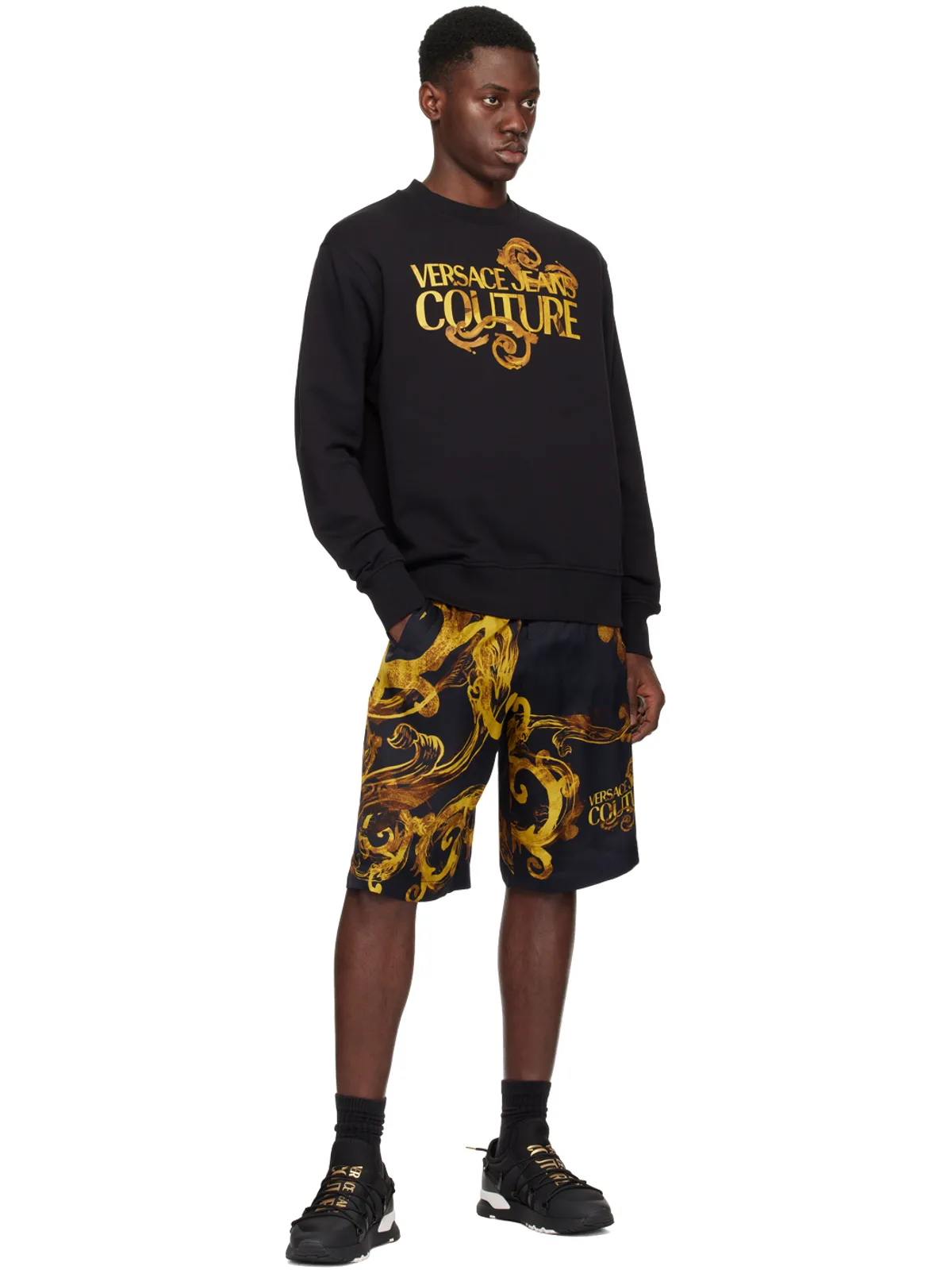 Versace Jeans Couture Watercolor Couture ショートパンツ - 画像4