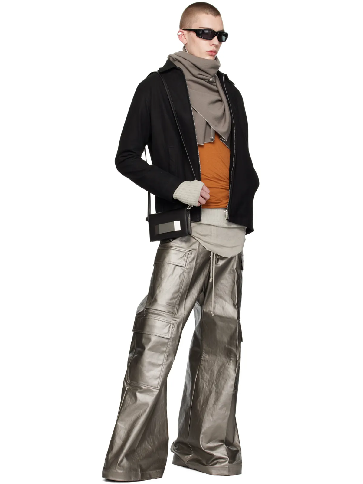 Rick Owens カーフスキン クラッチ - 画像4