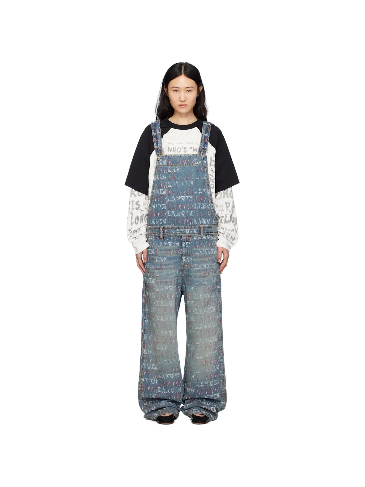 Lanvin Futureエディション ブルー デニムオーバーオール - 画像1
