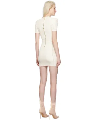 BALMAIN レース Vネック ミニワンピース - サムネイル3