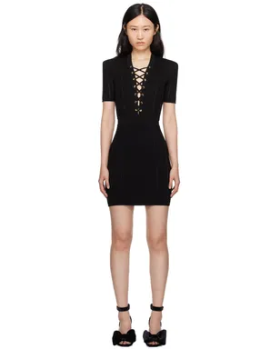 BALMAIN レースアップ ミニワンピース - サムネイル1