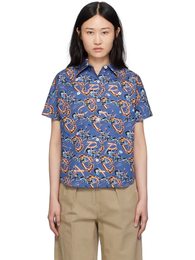 A.P.C. A.P.C. Brain Deadエディション ブルー Ross シャツの商品画像