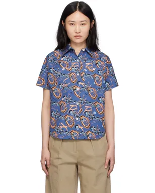 A.P.C. Brain Deadエディション ブルー Ross シャツ - サムネイル1