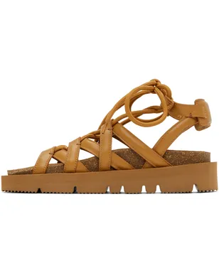A.P.C. Natacha Ramsay-Leviエディション タン Iliade サンダル - サムネイル3