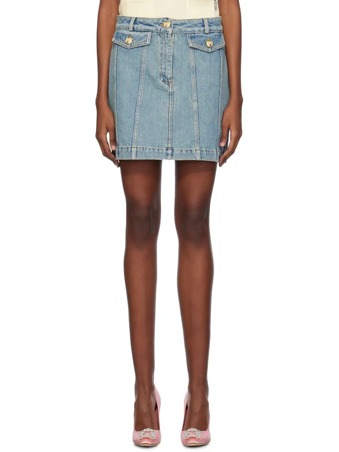 Moschino Moschino フェード デニム ミニスカートの商品画像