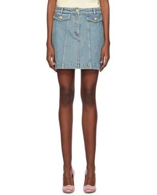 Moschino フェード デニム ミニスカート - サムネイル1