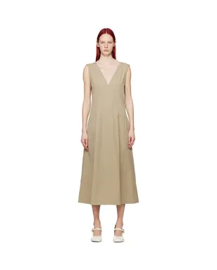 Bottega Veneta プランジングネック マキシワンピース - サムネイル1