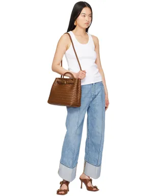 Bottega Veneta ゴールド ラージ Fin ピアス - サムネイル4