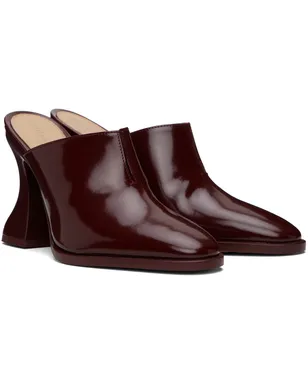 Bottega Veneta バーガンディ Cha-Cha ミュール - サムネイル4