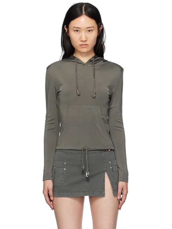 Dion Lee Dion Lee Lustrous Shrunken フーディの商品画像