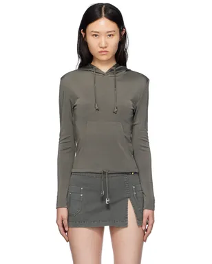 Dion Lee Lustrous Shrunken フーディ - サムネイル1