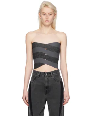 Dion Lee Reflective Interlocking Weave ビスチェ - サムネイル1