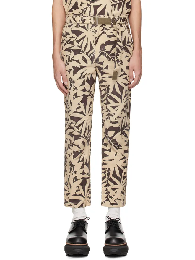 sacai sacai プリント トラウザーズの商品画像