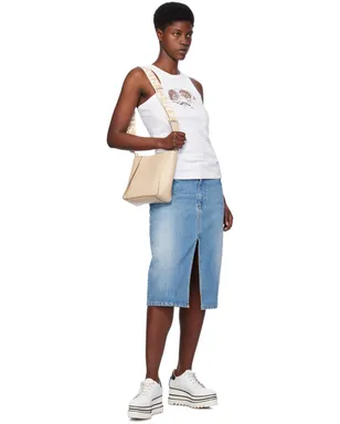 Stella McCartney Iconic Falabella デニム ミディアムスカート - サムネイル4