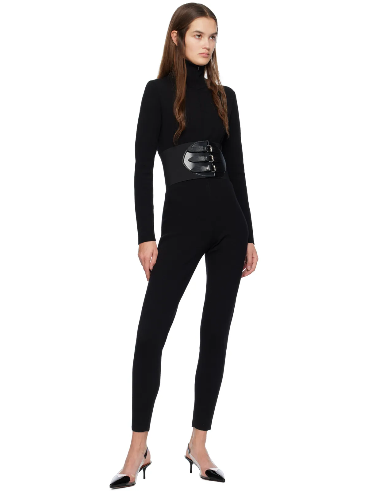 ALAÏA ブラック Le Cœur ヒール - 画像5