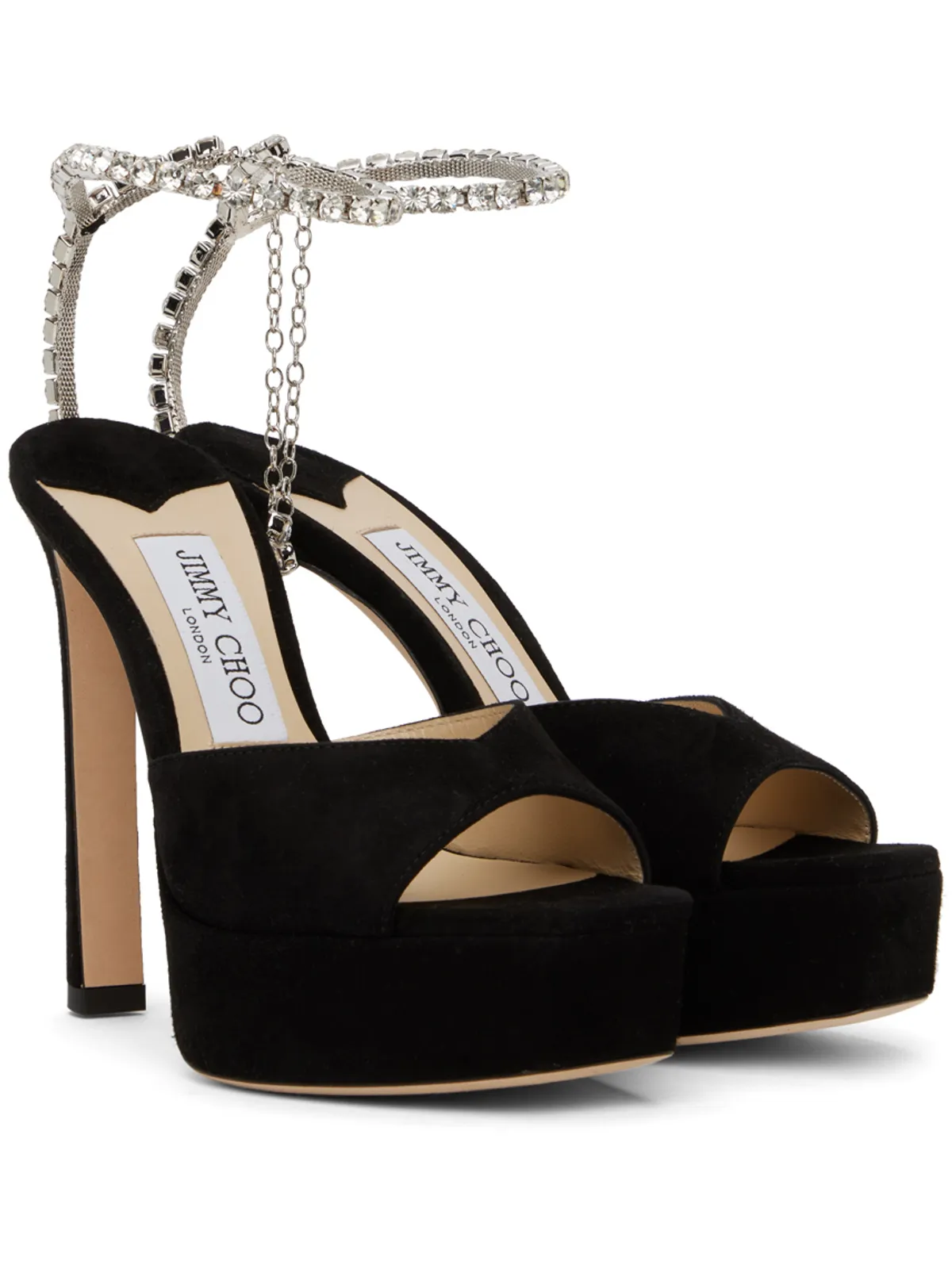 Jimmy Choo Saeda 125 プラットフォーム ヒールサンダル - 画像4
