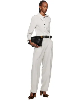 JACQUEMUS Les Sculpturesコレクション ブラック Le pantalon Titolo トラウザーズ - サムネイル4