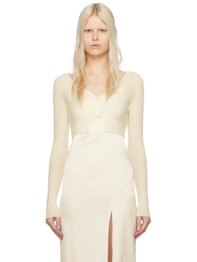 JACQUEMUS JACQUEMUS Le Papierコレクション オフホワイト Le Cardigan Alzou カーディガンの商品画像