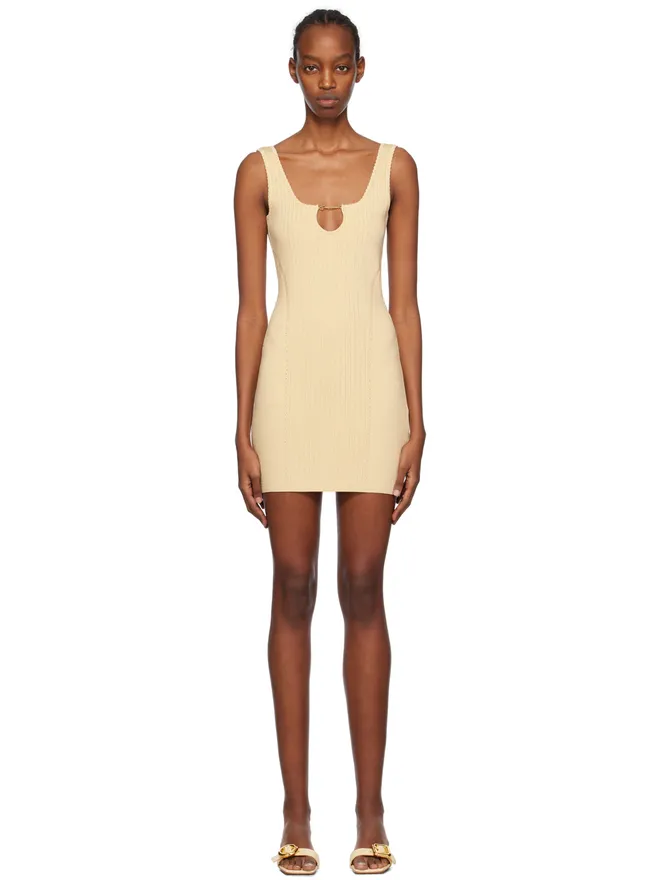 JACQUEMUS JACQUEMUS Les Classiquesコレクション ブラック La mini robe Sierra ミニドレスの商品画像