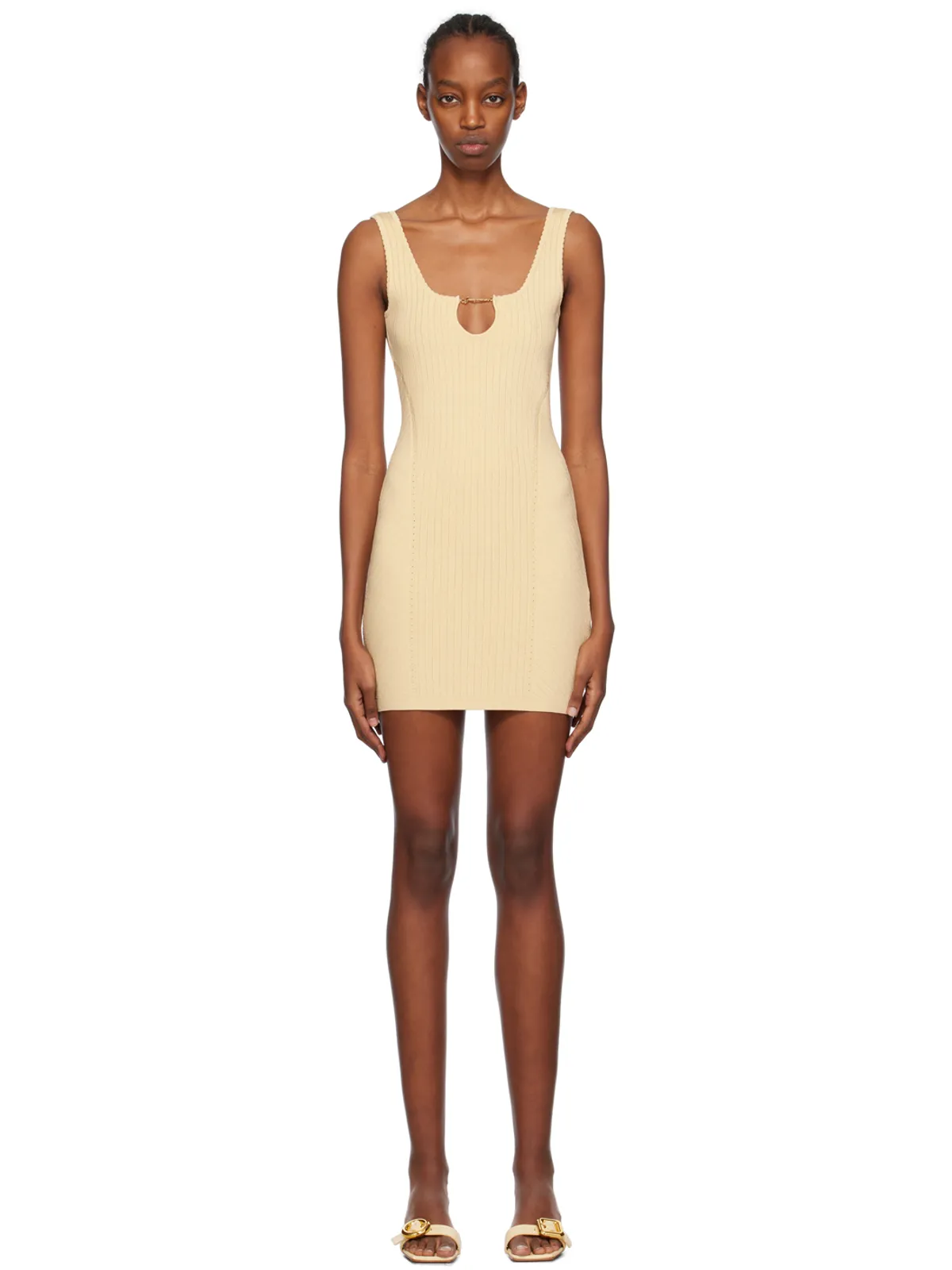 JACQUEMUS Les Classiquesコレクション ブラック La mini robe Sierra ミニドレス - 画像1