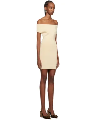 JACQUEMUS Les Sculpturesコレクション ベージュ La robe Cubista ミニドレス - サムネイル2