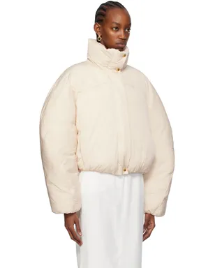 JACQUEMUS Les Sculpturesコレクション オフホワイト La doudoune courte Caraco ジャケット - サムネイル2