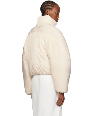 JACQUEMUS Les Sculpturesコレクション オフホワイト La doudoune courte Caraco ジャケット - サムネイル3