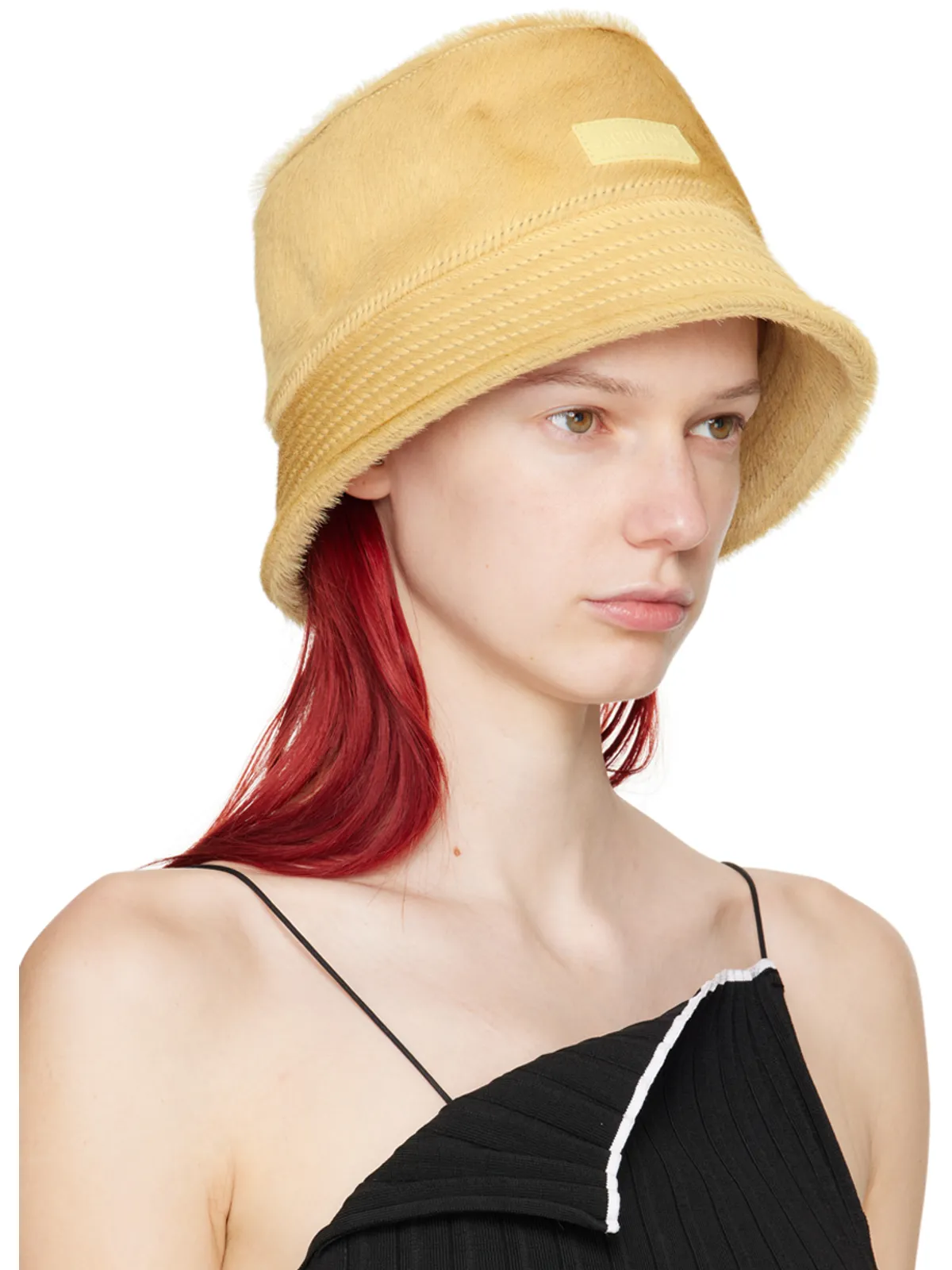 JACQUEMUS Les Sculpturesコレクション ベージュ Le bob Sperone バケットハット - 画像2